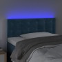 Testiera a LED Blu scuro 90x5x78/88 cm in Tessuto