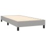 Letto a Molle Materasso e LED Grigio Chiaro 90x200 cm Tessuto