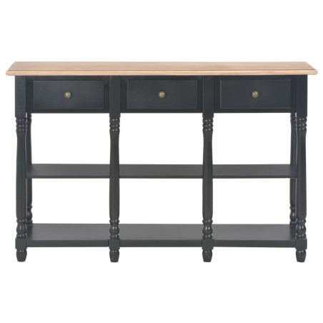 Tavolo Consolle Nero 120x30x76 cm in MDF