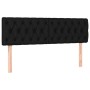 Giroletto a Molle con Materasso Nero 140x200 cm in Tessuto