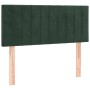 Giroletto a Molle con Materasso Verde Scuro 80x200 cm Velluto