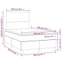 Giroletto a Molle con Materasso Blu Scuro 120x200 cm in Velluto