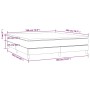 Giroletto a Molle con Materasso Grigio Chiaro 180x200cm Velluto