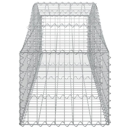 Cesti Gabbioni ad Arco 7 pz 200x50x40/60 cm Ferro Zincato