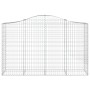 Cesti Gabbioni ad Arco 6 pz 200x50x120/140 cm Ferro Zincato