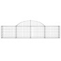 Cesti Gabbioni ad Arco 7 pz 200x30x40/60 cm Ferro Zincato