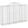 Cesti Gabbioni ad Arco 5 pz 200x30x120/140 cm Ferro Zincato