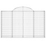 Cesti Gabbioni ad Arco 5 pz 200x30x120/140 cm Ferro Zincato
