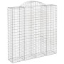 Cesti Gabbioni ad Arco 2 pz 200x50x200/220 cm Ferro Zincato
