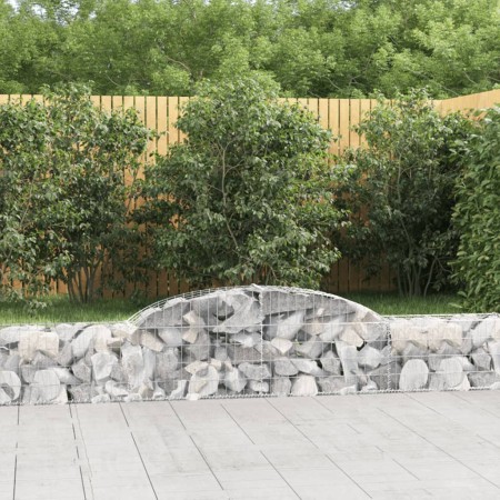 Cesti Gabbioni ad Arco 2 pz 300x30x40/60 cm Ferro Zincato