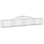 Cesti Gabbioni ad Arco 2 pz 300x30x40/60 cm Ferro Zincato