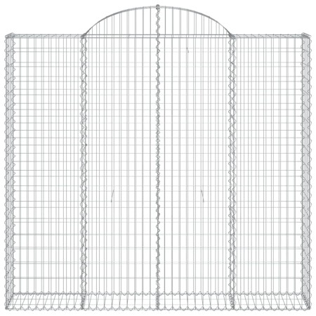 Cesti Gabbioni ad Arco 8 pz 200x50x180/200 cm Ferro Zincato