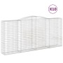 Cesti Gabbioni ad Arco 10 pz 400x50x180/200 cm Ferro Zincato
