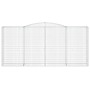 Cesti Gabbioni ad Arco 10 pz 400x50x180/200 cm Ferro Zincato