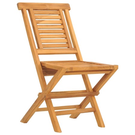 Sedie da Giardino Pieghevoli 6pz 47x63x90cm Legno Massello Teak