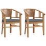 Set da Pranzo per Giardino 3 pz in Legno Massello di Teak