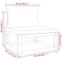 Set Salotto da Giardino 7pz con Cuscini Verdi in Legno Massello