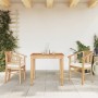 Set da Pranzo per Giardino 3 pz in Legno Massello di Teak