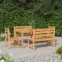 Set da Pranzo per Giardino 5 pz in Legno Massello di Teak