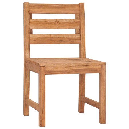 Set da Pranzo per Giardino 5 pz in Legno Massello di Teak