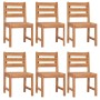 Set da Pranzo da Giardino 7 pz in Legno Massello di Teak