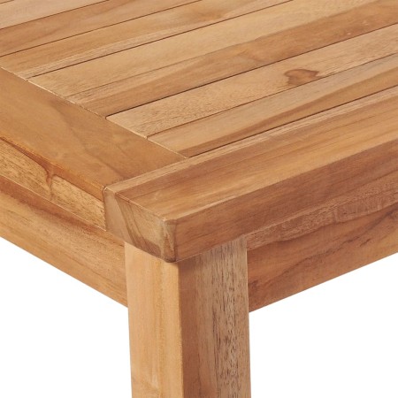 Set da Pranzo per Giardino 4 pz in Legno Massello di Teak