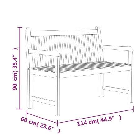 Set da Pranzo per Giardino 4 pz in Legno Massello di Teak