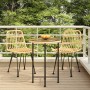 Set da Pranzo da Giardino 3 pz in Polyrattan