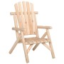Set Divani da Giardino 5 pz in Legno Massello di Abete