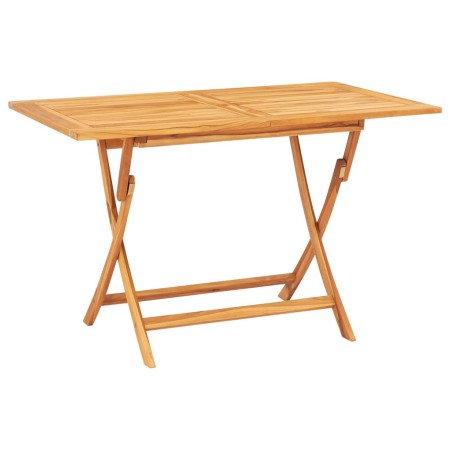 Set da Pranzo per Giardino 5 pz in Legno Massello di Teak