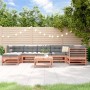 Set Divani Giardino 8 pz con Cuscini Legno Massello di Douglas