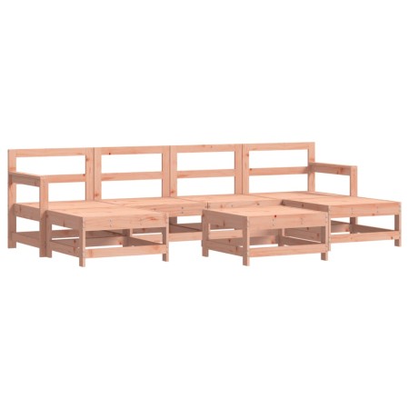 Set Divani Giardino 7 pz con Cuscini Legno Massello di Douglas