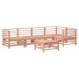 Set Divani Giardino 6 pz con Cuscini Legno Massello di Douglas