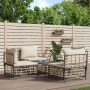 Set Divani da Giardino 5 pz con Cuscini Antracite in Polyrattan