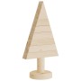 Alberi di Natale Decorativi in Legno 2pz 30cm Massello di Pino