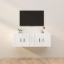 Mobili Porta TV a Parete 2 pz Bianco 57x34,5x40 cm