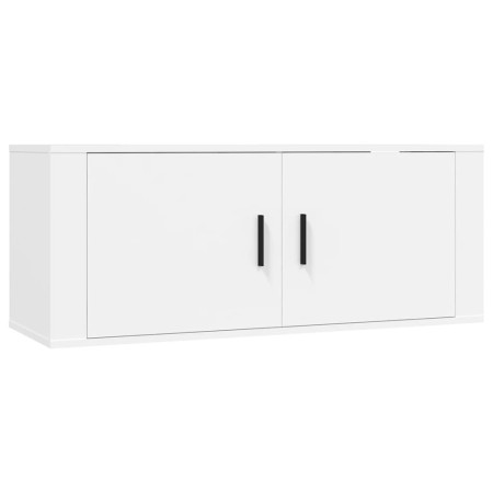 Mobili Porta TV a Parete 3 pz Bianco 100x34,5x40 cm