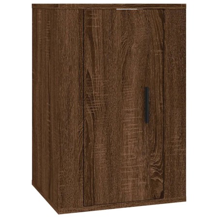 Set Mobili Porta TV 4 pz Rovere Marrone in Legno Multistrato