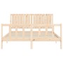 Giroletto con Testiera 160x200 cm in Legno Massello