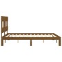 Giroletto con Testiera Miele 160x200 cm Legno Massello