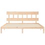 Giroletto con Testiera 200x200 cm in Legno Massello