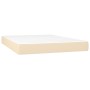 Materasso a Molle Insacchettate Cream 140x190x20 cm in Tessuto