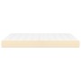 Materasso a Molle Insacchettate Cream 140x190x20 cm in Tessuto