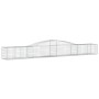 Cesti Gabbioni ad Arco 2 pz 400x50x40/60 cm Ferro Zincato