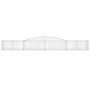Cesti Gabbioni ad Arco 2 pz 400x50x40/60 cm Ferro Zincato