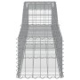 Cesti Gabbioni ad Arco 2 pz 400x50x40/60 cm Ferro Zincato