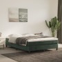 Materasso a Molle Verde Scuro 140x190x20 cm in Velluto