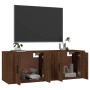 Mobili Porta TV a Parete 2 pz Rovere Marrone 57x34,5x40 cm