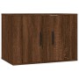 Mobili Porta TV a Parete 2 pz Rovere Marrone 57x34,5x40 cm