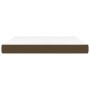 Materasso a Molle Insacchettate Marrone Scuro 160x200x20 cm